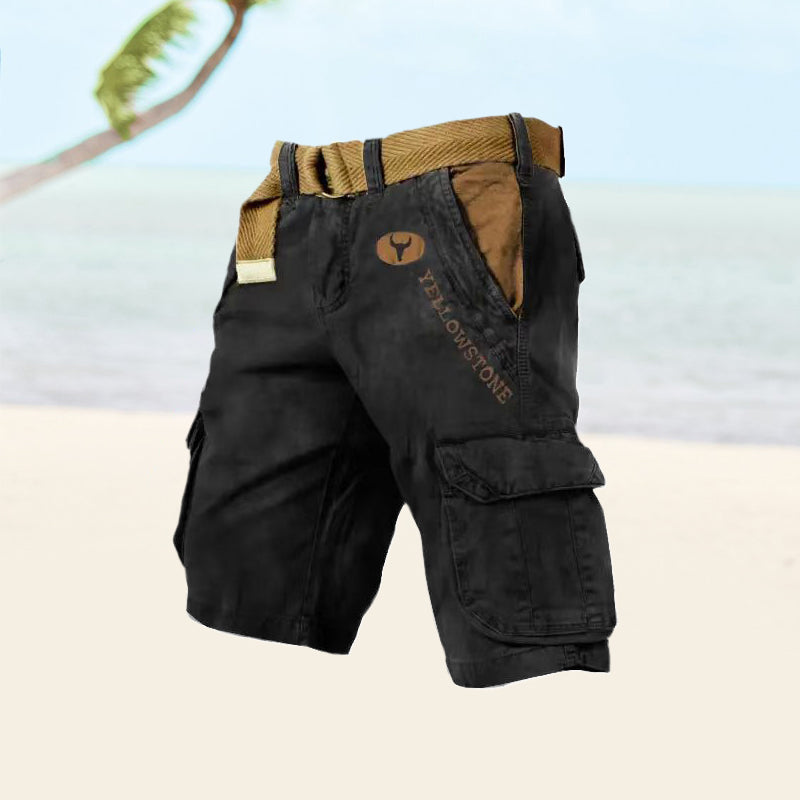 Men's Versatile Sleek Cargo Shorts with Ample Storage Pockets
