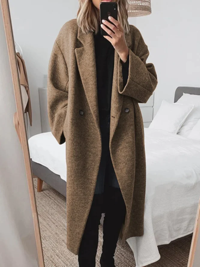 Women's Modern Fashion Oversized Warm Long Coat