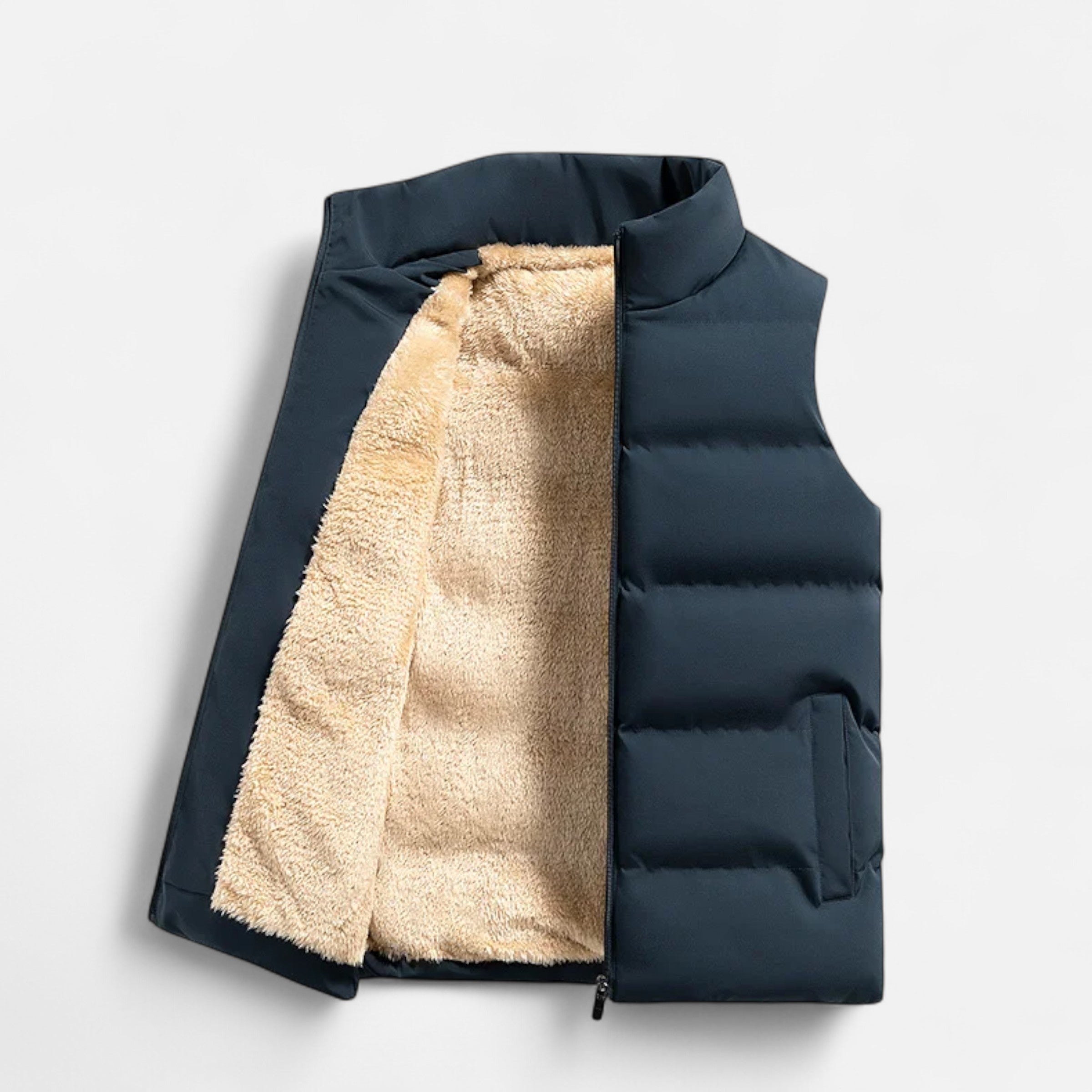 Practical Soft Fleece Warm Layered Winter Vest for Men
