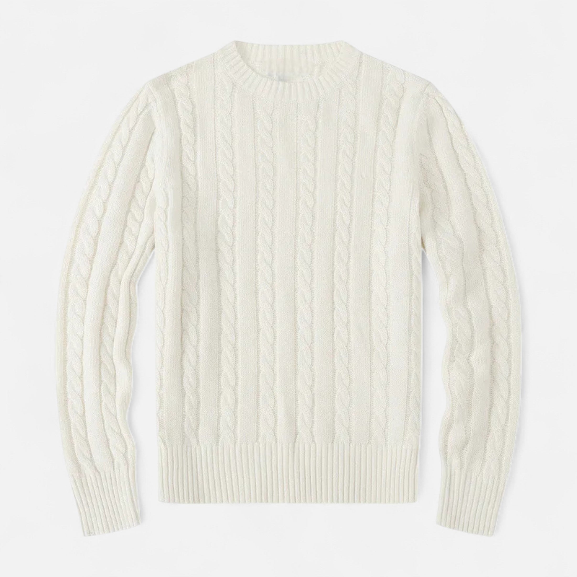 Timeless Men’s Winter Blend Sweater with Round Neckline
