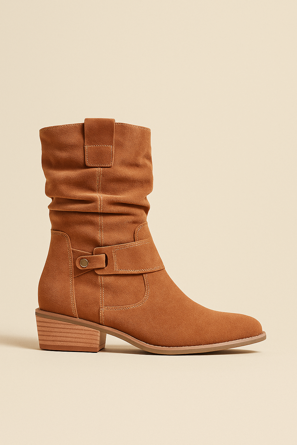 Camila Low Heel Zip Up Boots