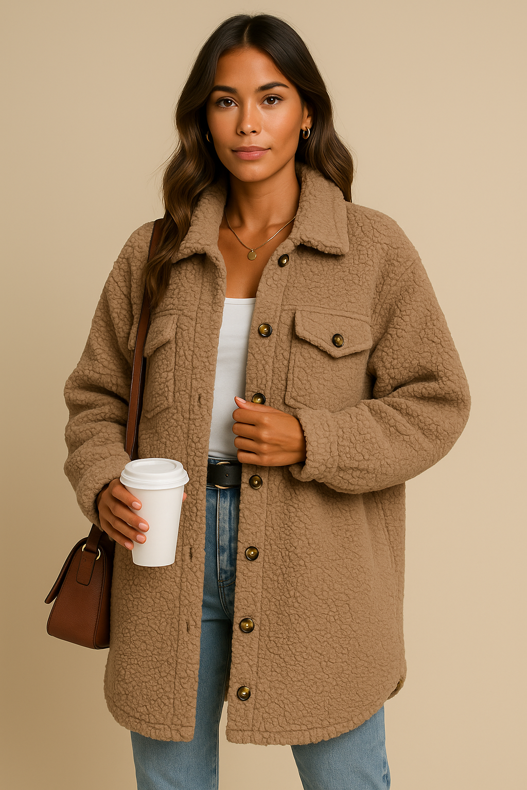 Lila Long Button-Down Knit Cardigan