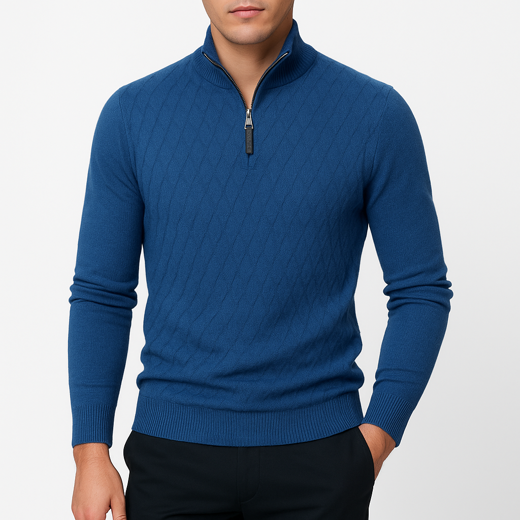 Smith | Quarter-Zip Knit Sweater