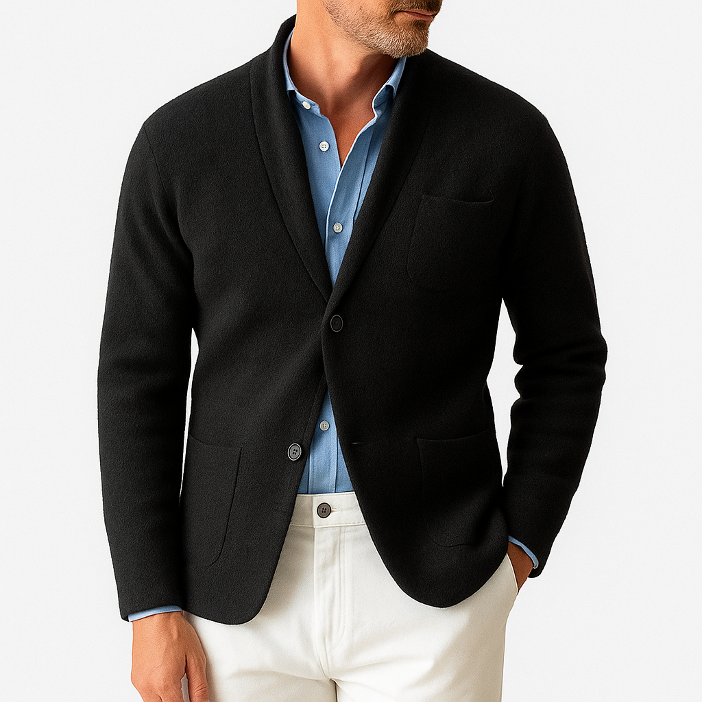 Smith | Casual Buttoned Knit Blazer