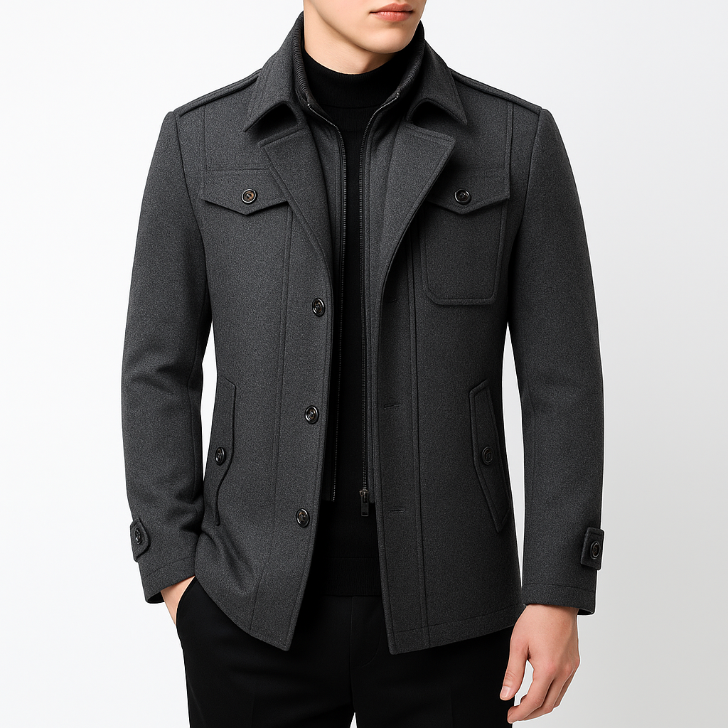 Smith | Wool Blend Pea Coat
