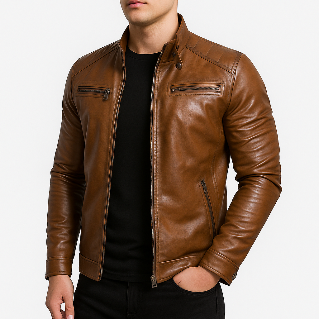 Smith | Renard Brown Leather Jacket