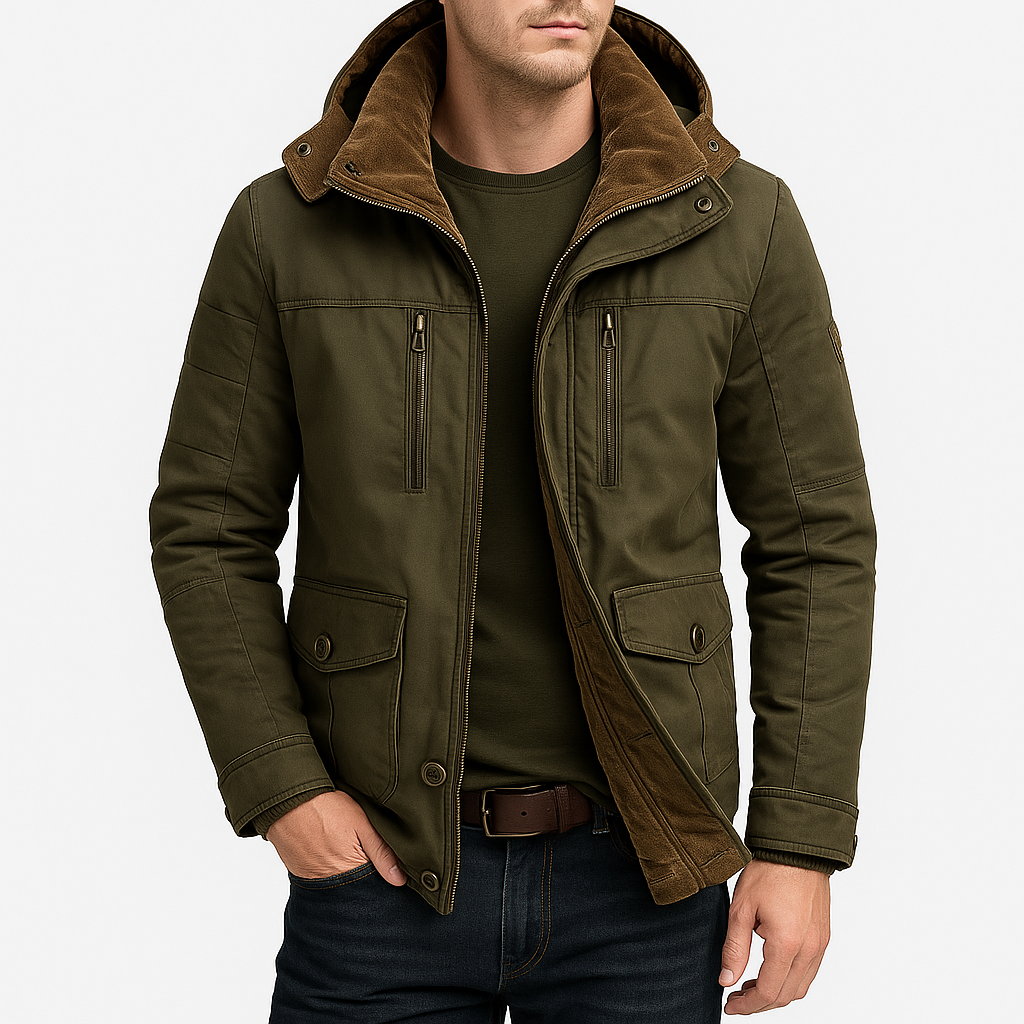 Smith | Hooded Fleece-Lined Winter Jacket