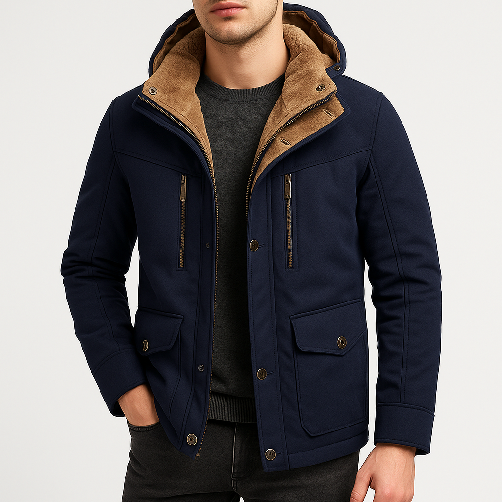 Smith | Hooded Fleece-Lined Winter Jacket