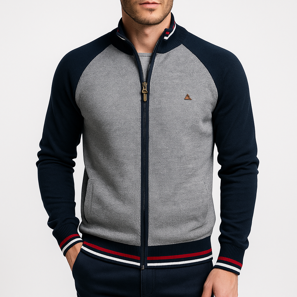 Smith | Cotton Zip Sweater