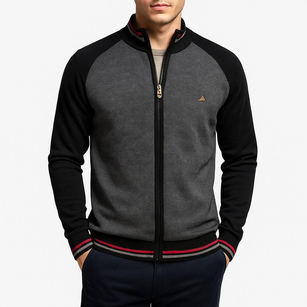Smith | Cotton Zip Sweater