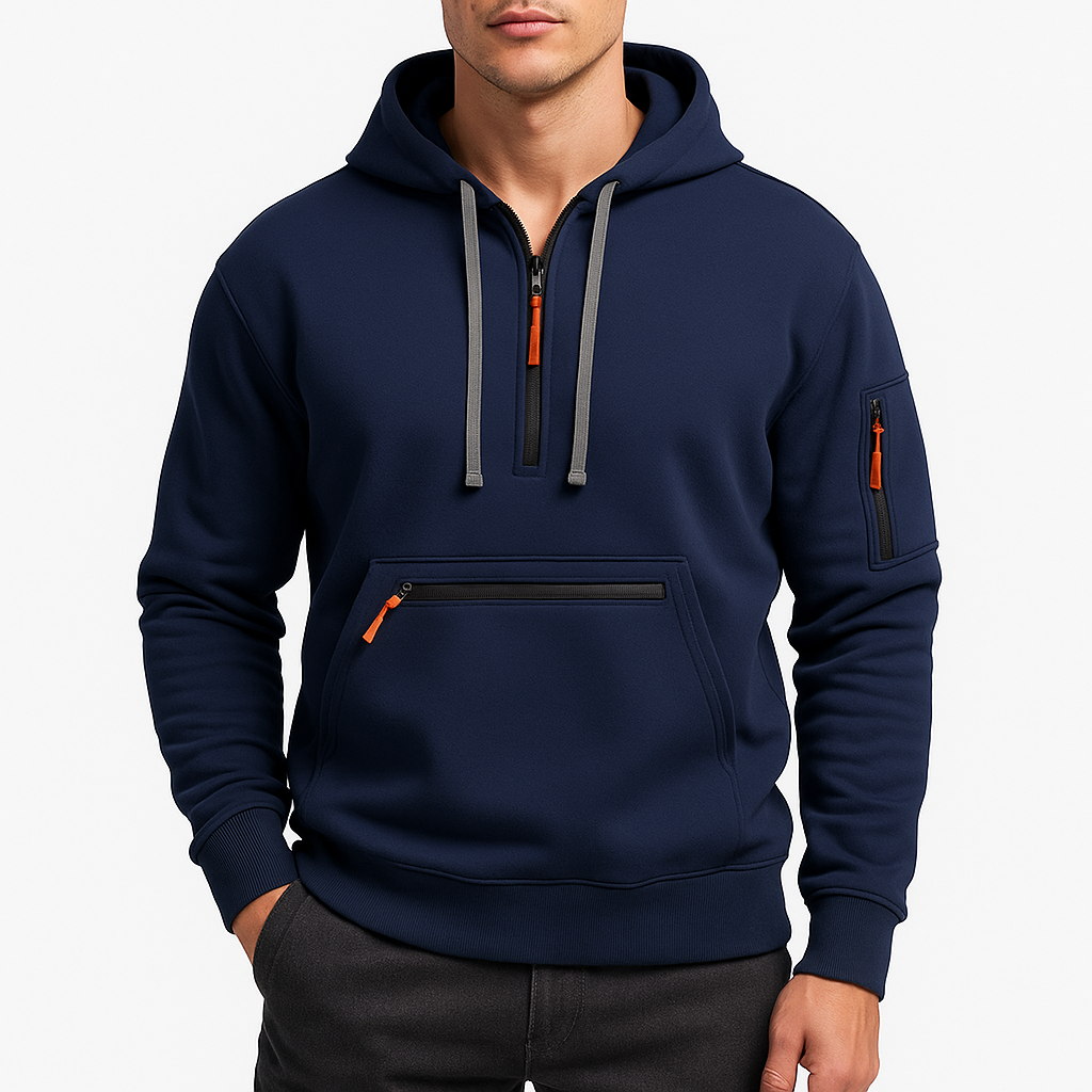Smith | Hooded Zip Sweater