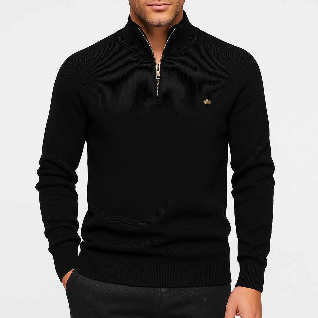 Smith | Cotton Zip Sweater