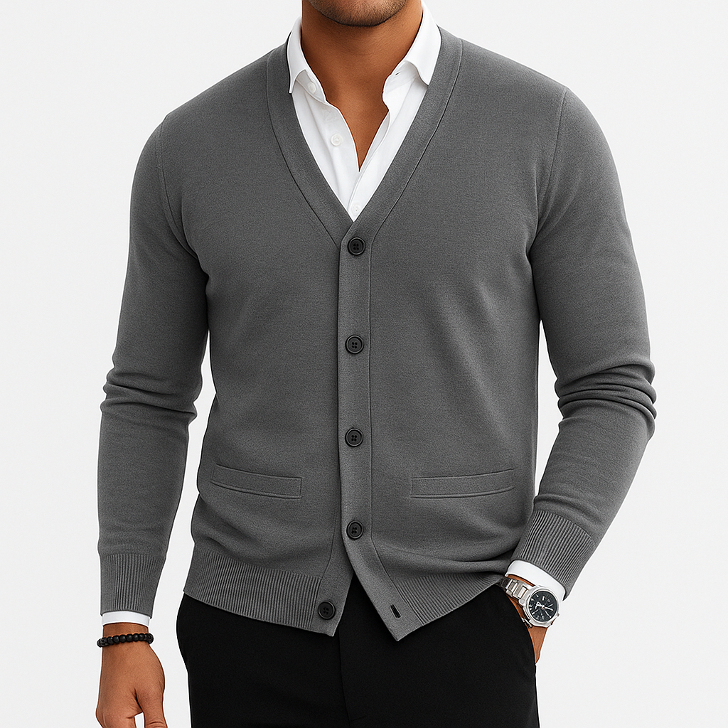 Smith | Classic V-Neck Cardigan