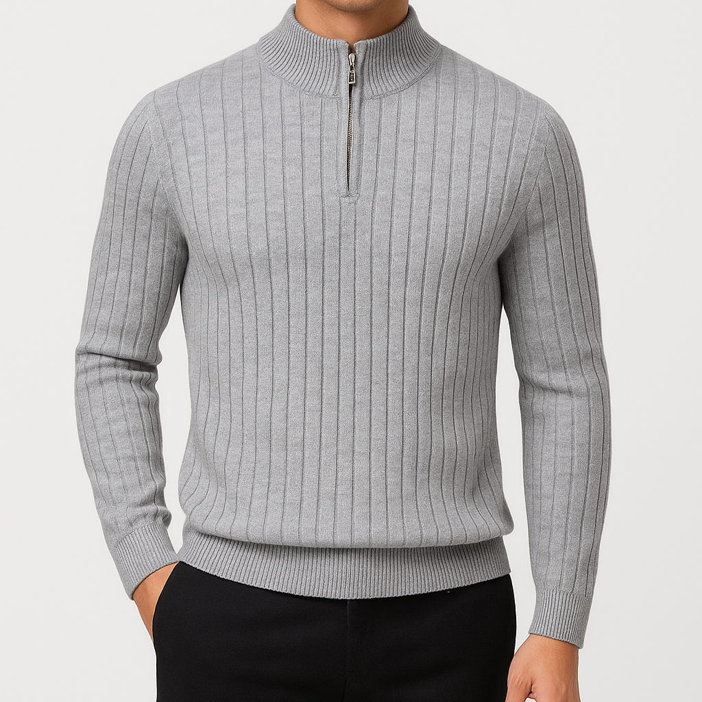 Smith | Half Zip Knit Sweater