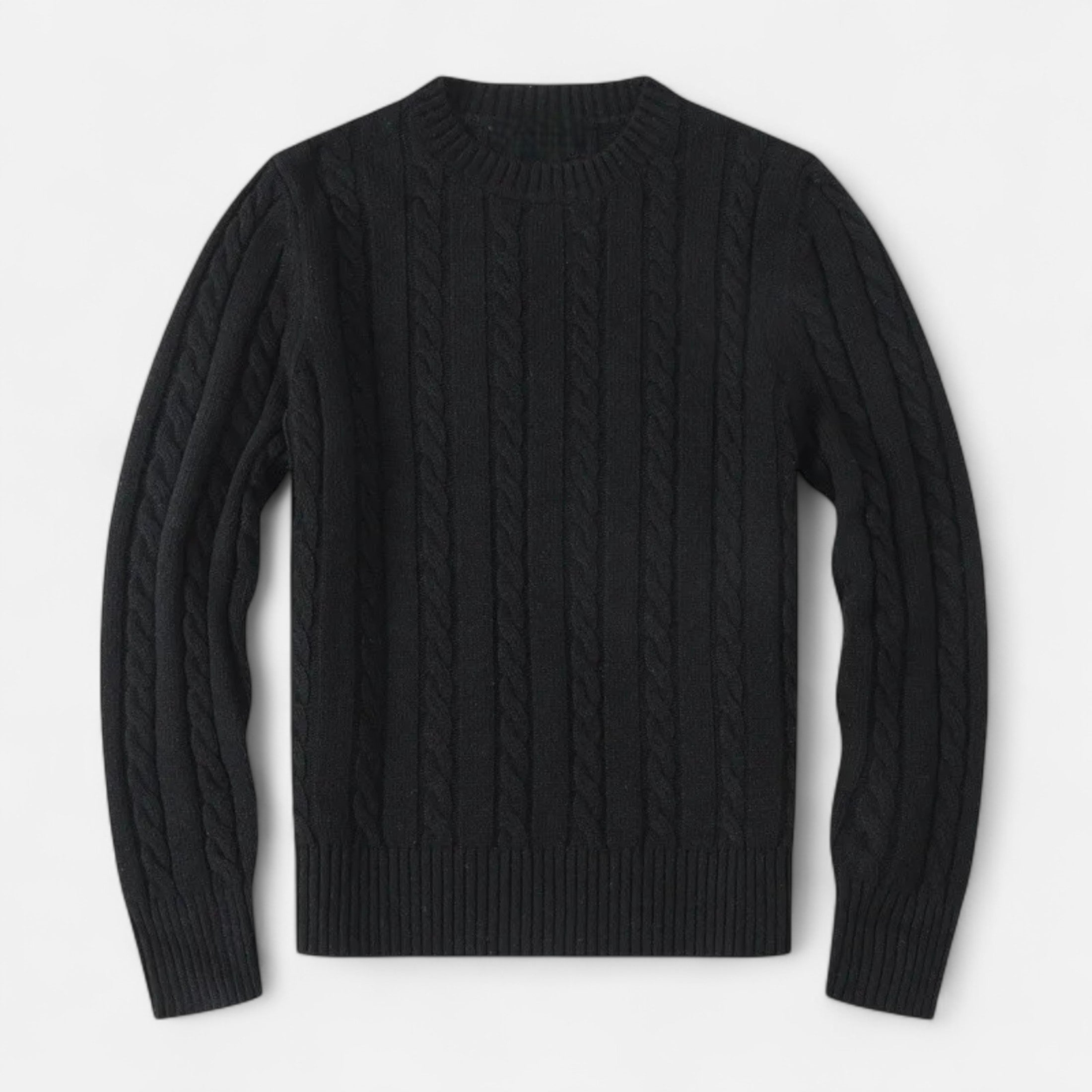 Timeless Men’s Winter Blend Sweater with Round Neckline