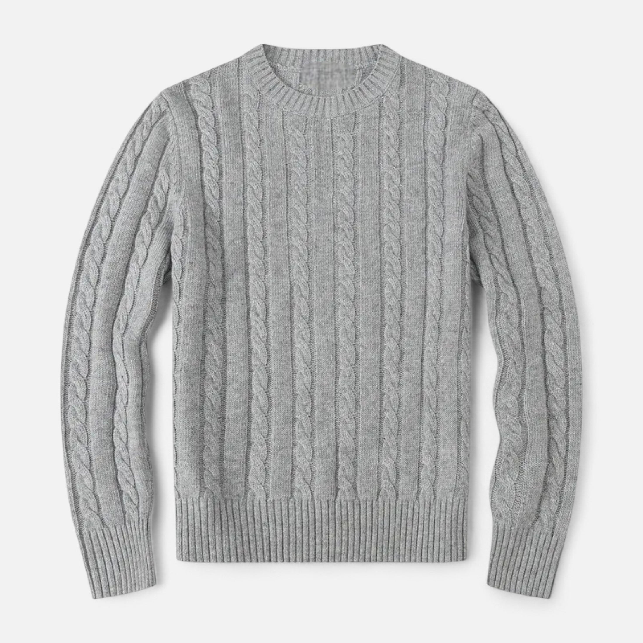 Timeless Men’s Winter Blend Sweater with Round Neckline