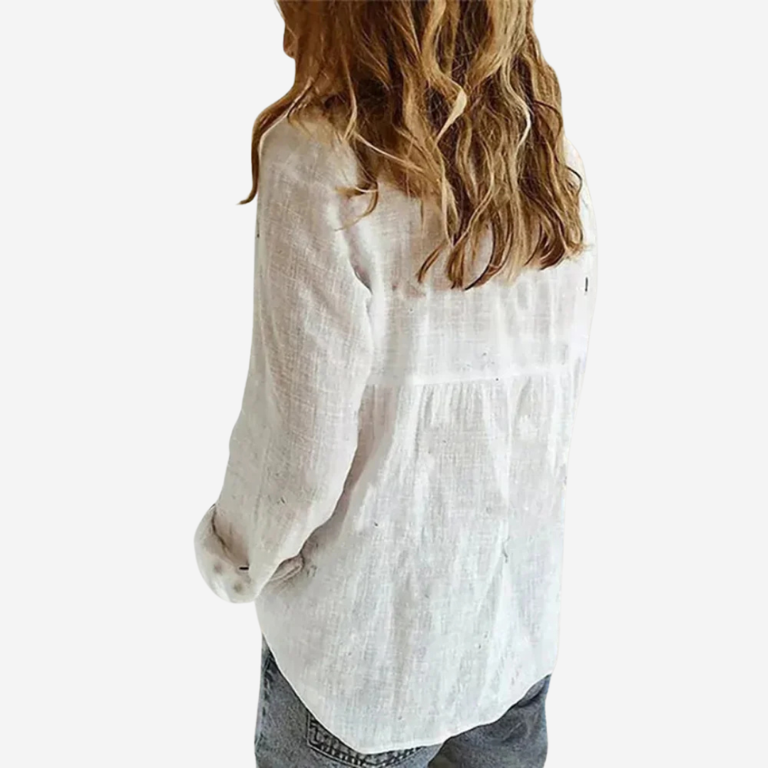 Timeless Relaxed-Fit Elegance Casual Blouse for Women