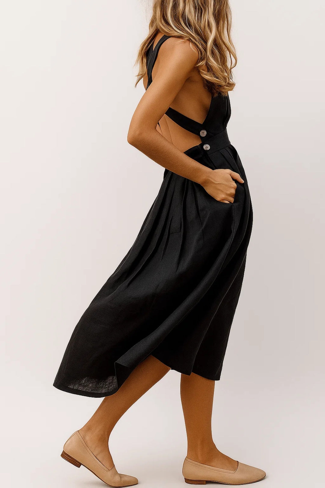 Exquisite Flowy Airy Party Backless Dress for Women