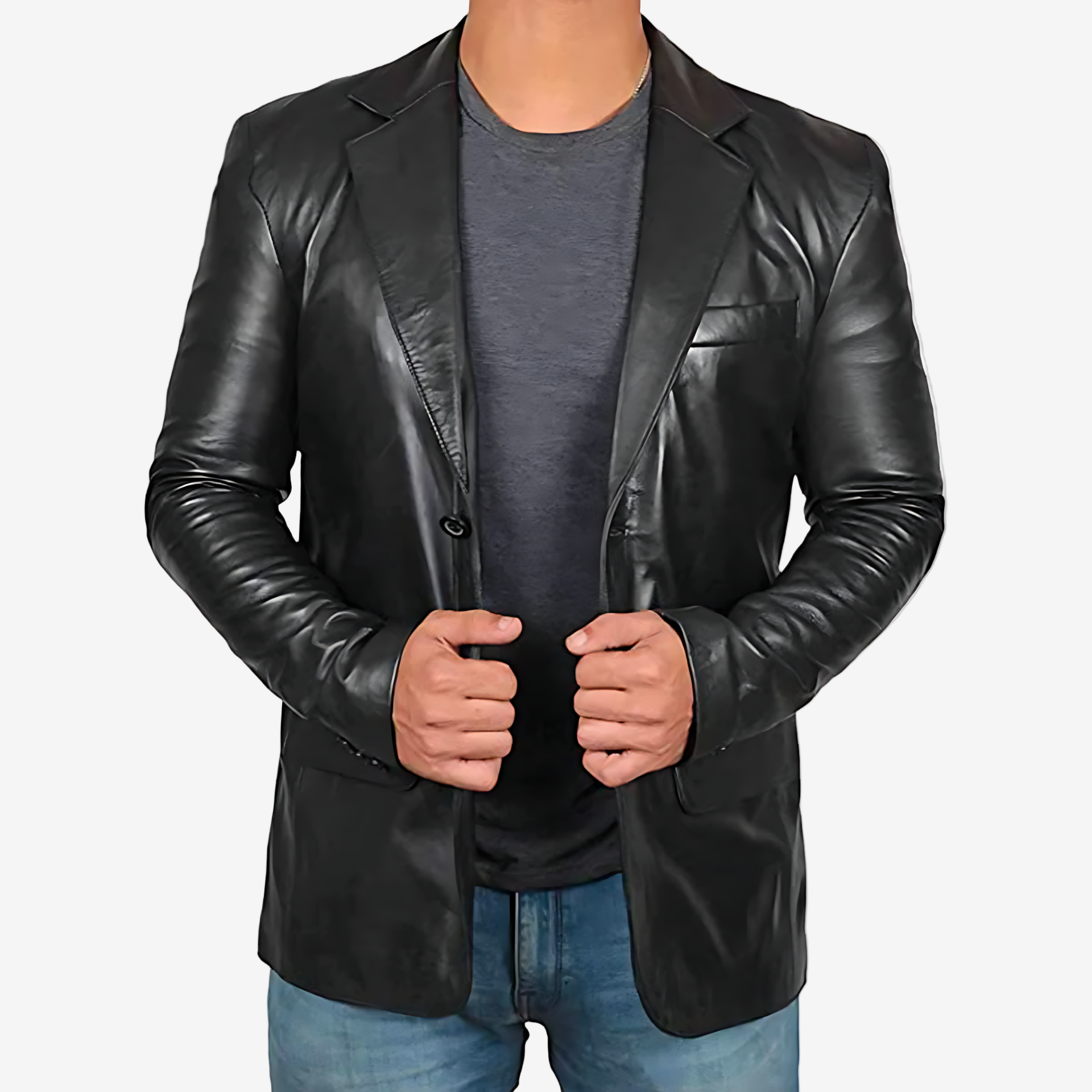 Smith | Tailored Leather Blazer