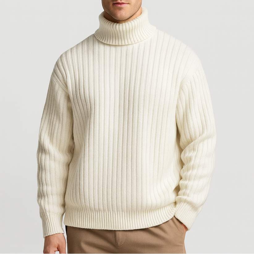 Smith | Ribbed Knit Turtleneck Sweater
