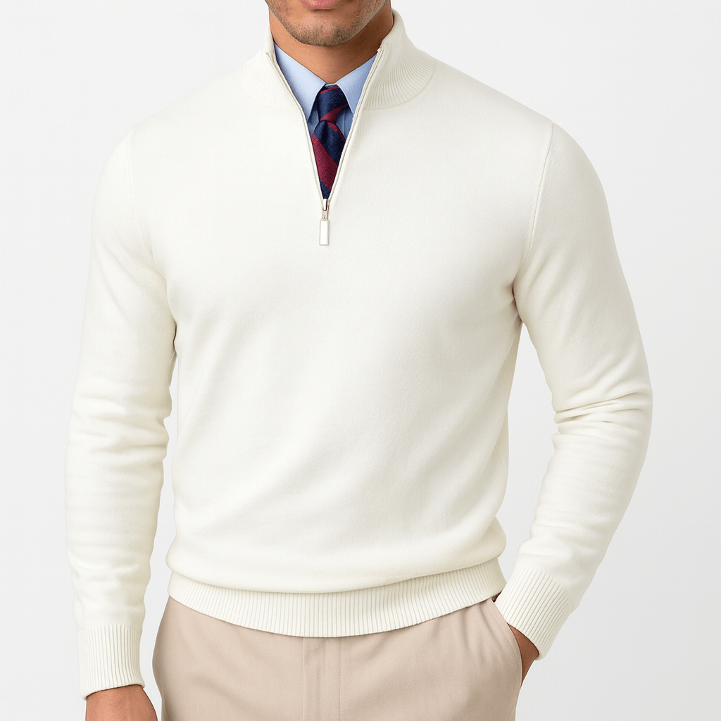Smith | High Neck Quarter-Zip Jumper