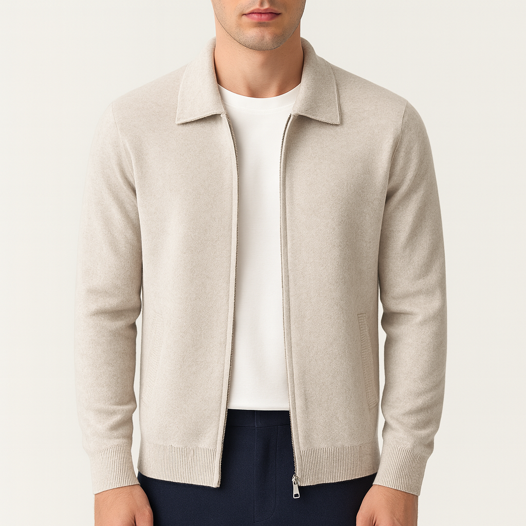 Smith | Classic Zip Knit Cardigan