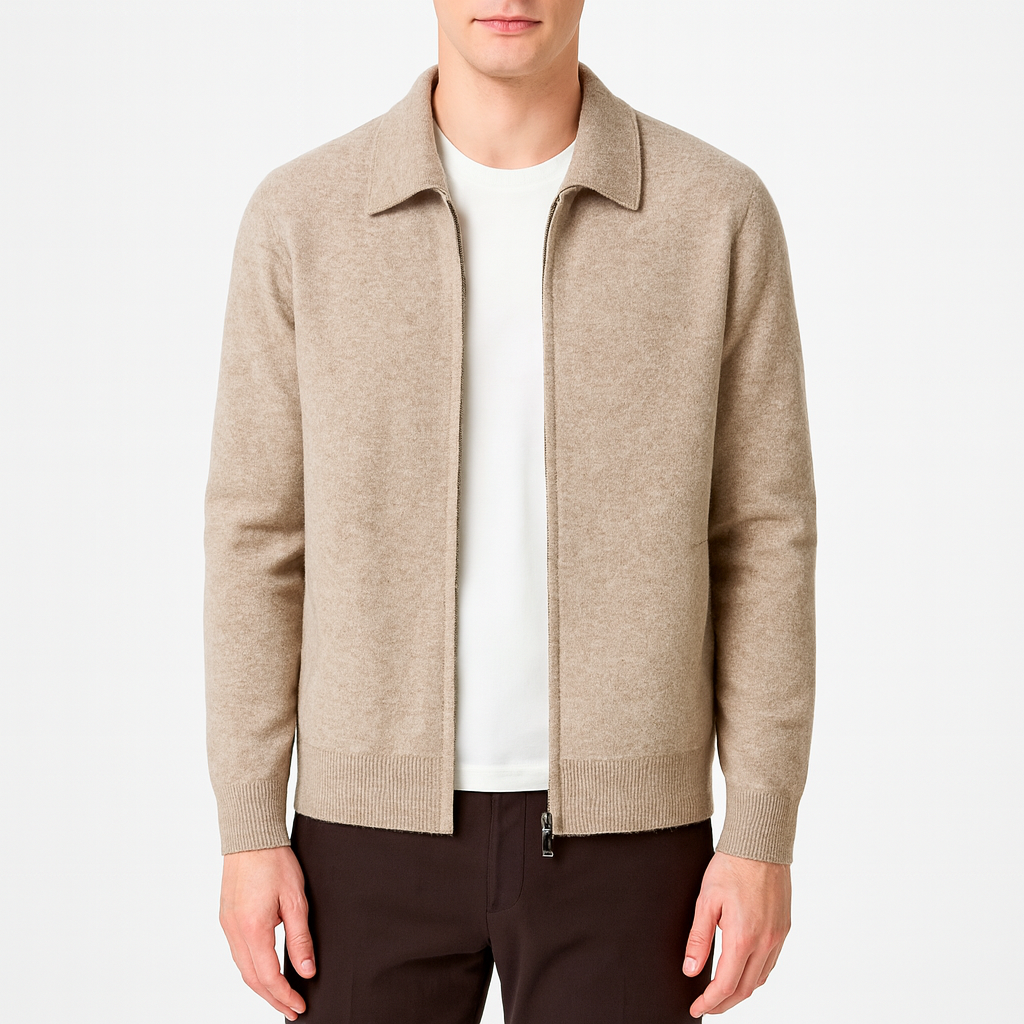 Smith | Classic Zip Knit Cardigan