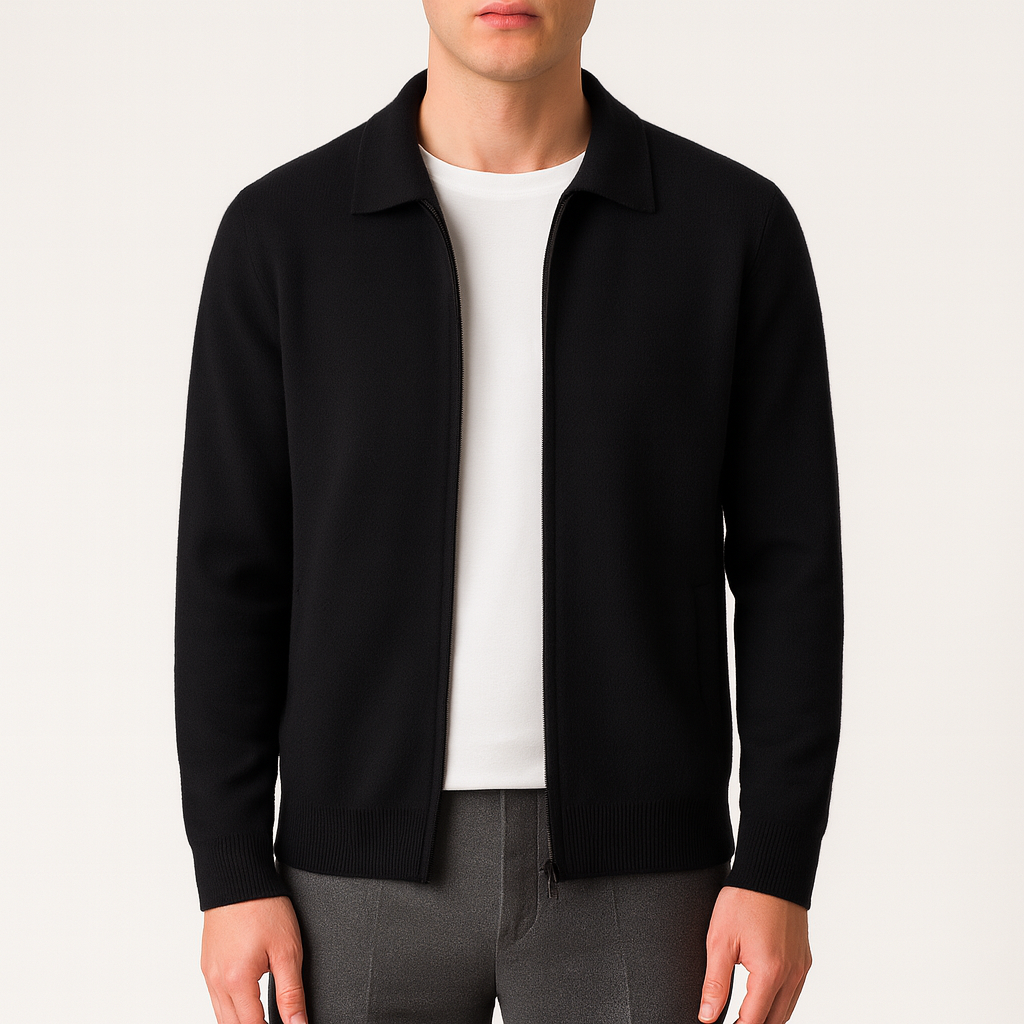 Smith | Classic Zip Knit Cardigan