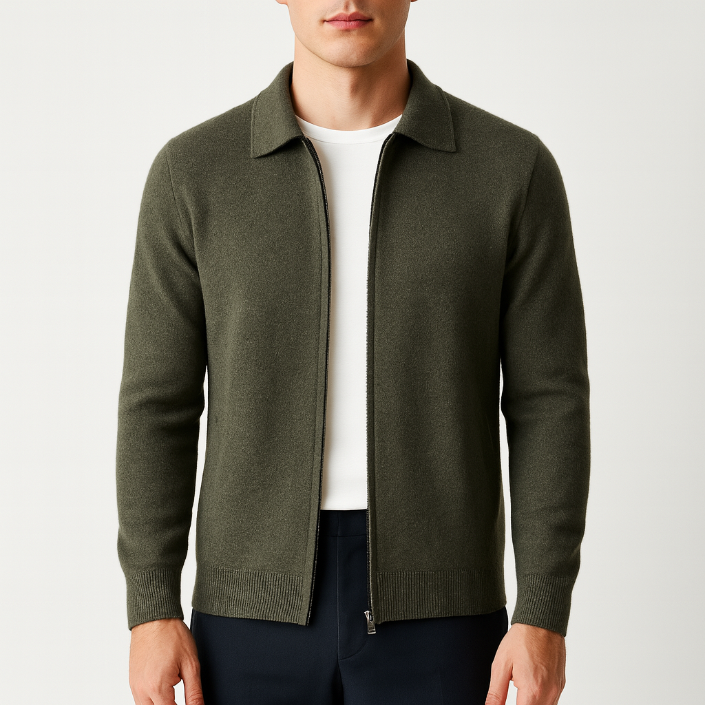 Smith | Classic Zip Knit Cardigan