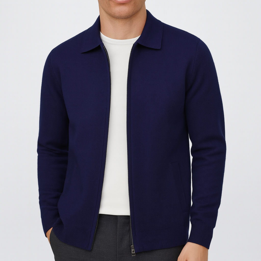Smith | Classic Zip Knit Cardigan