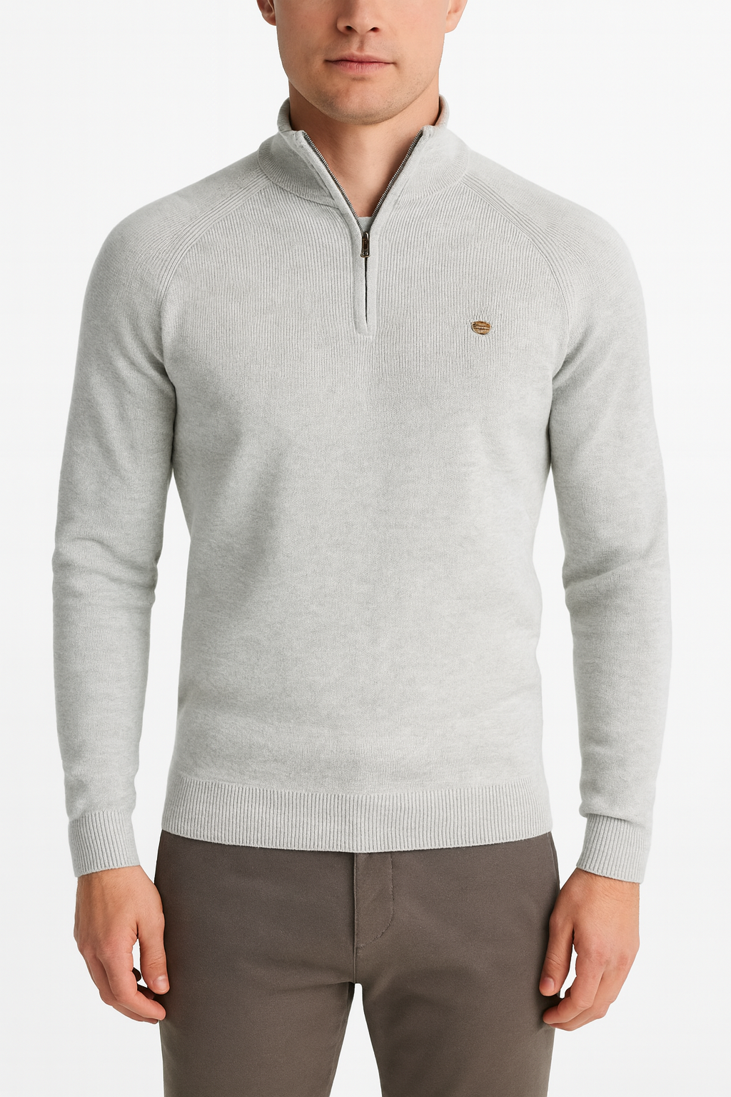 Smith | Ribbed Quarter-Zip Sweater