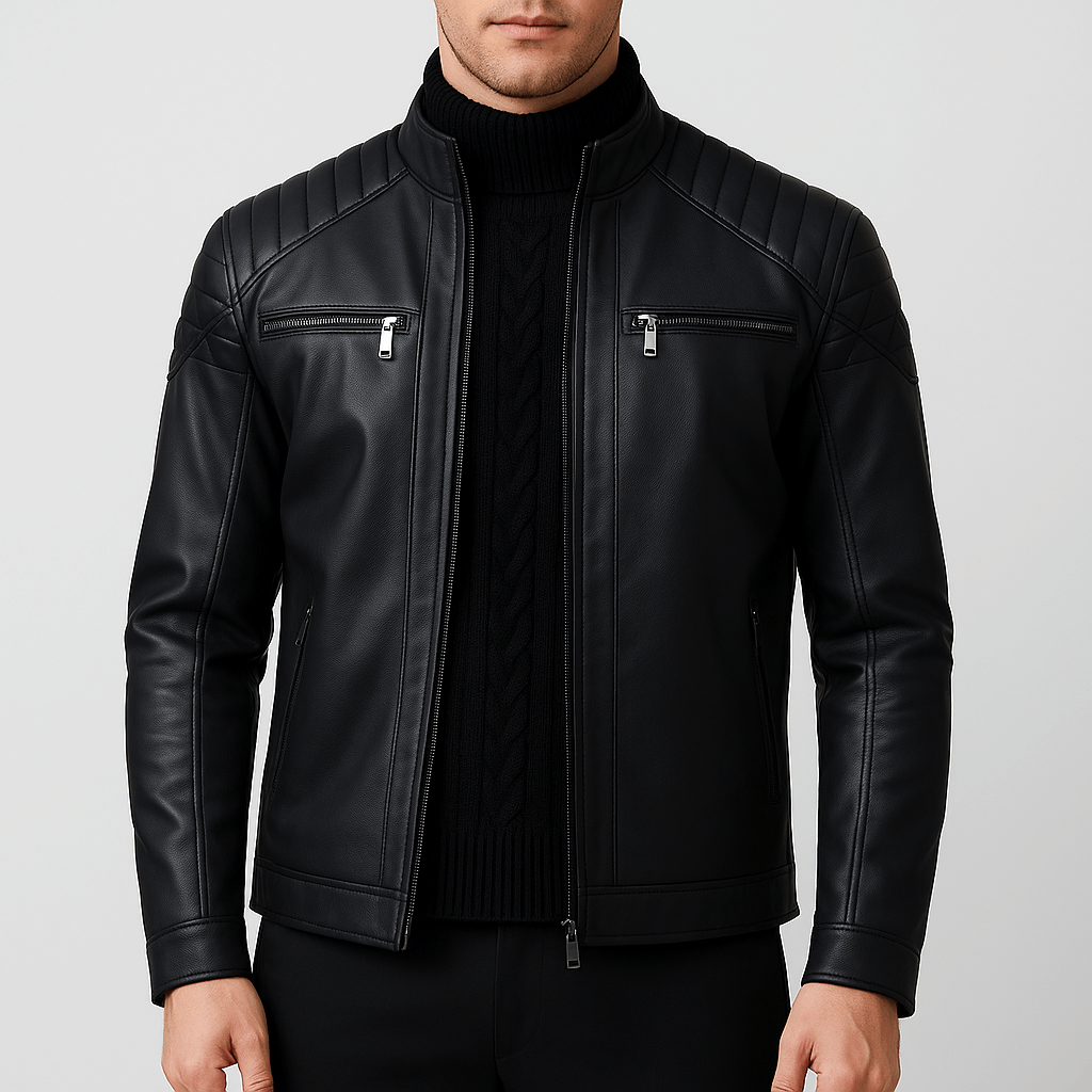 SMITH | Leather Fleece Jacket