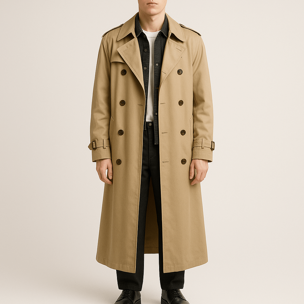 SMITH | Double-Breasted Trench Coat