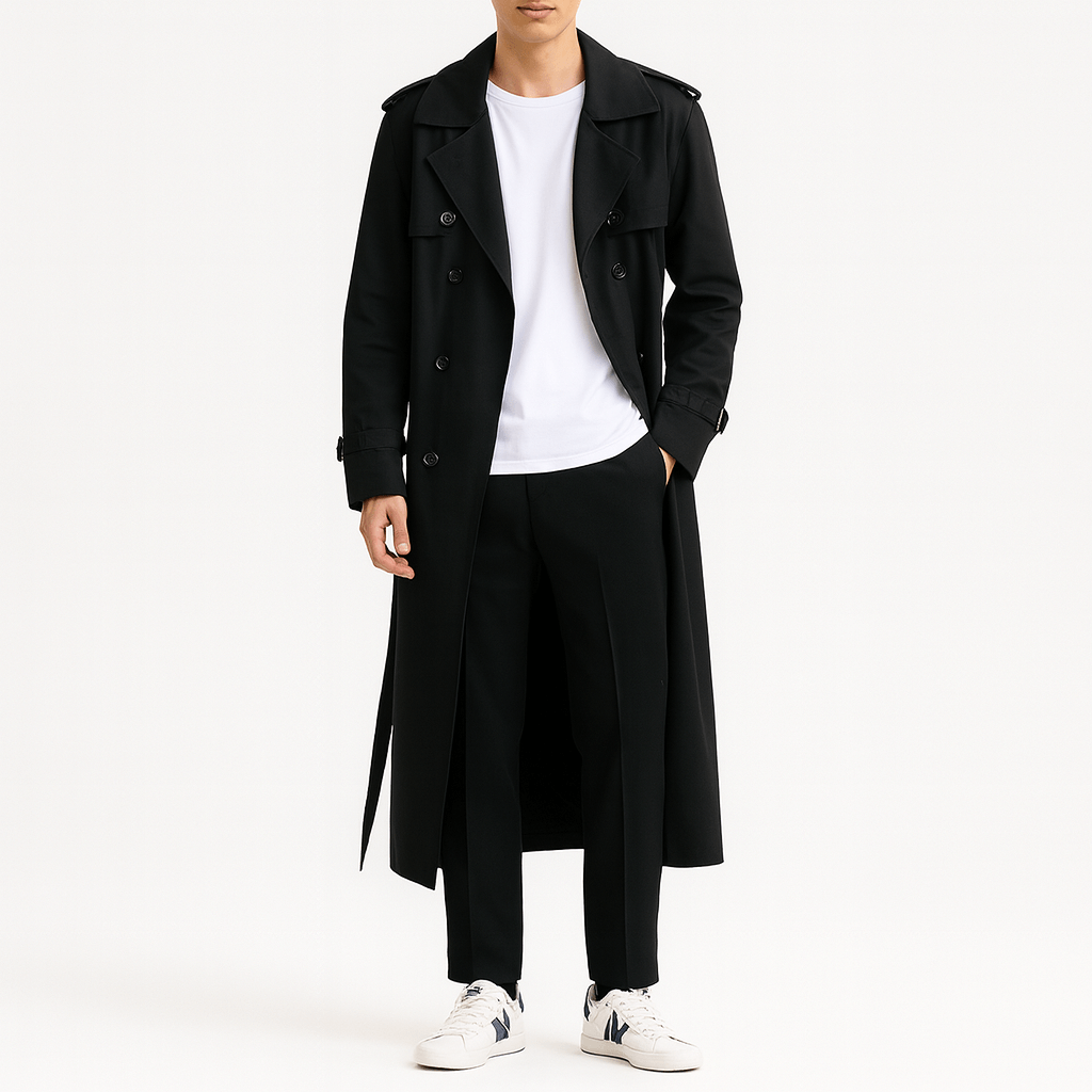 SMITH | Double-Breasted Trench Coat