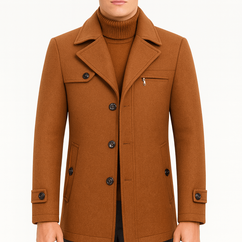 SMITH | Zip-Front Winter Trench Coat