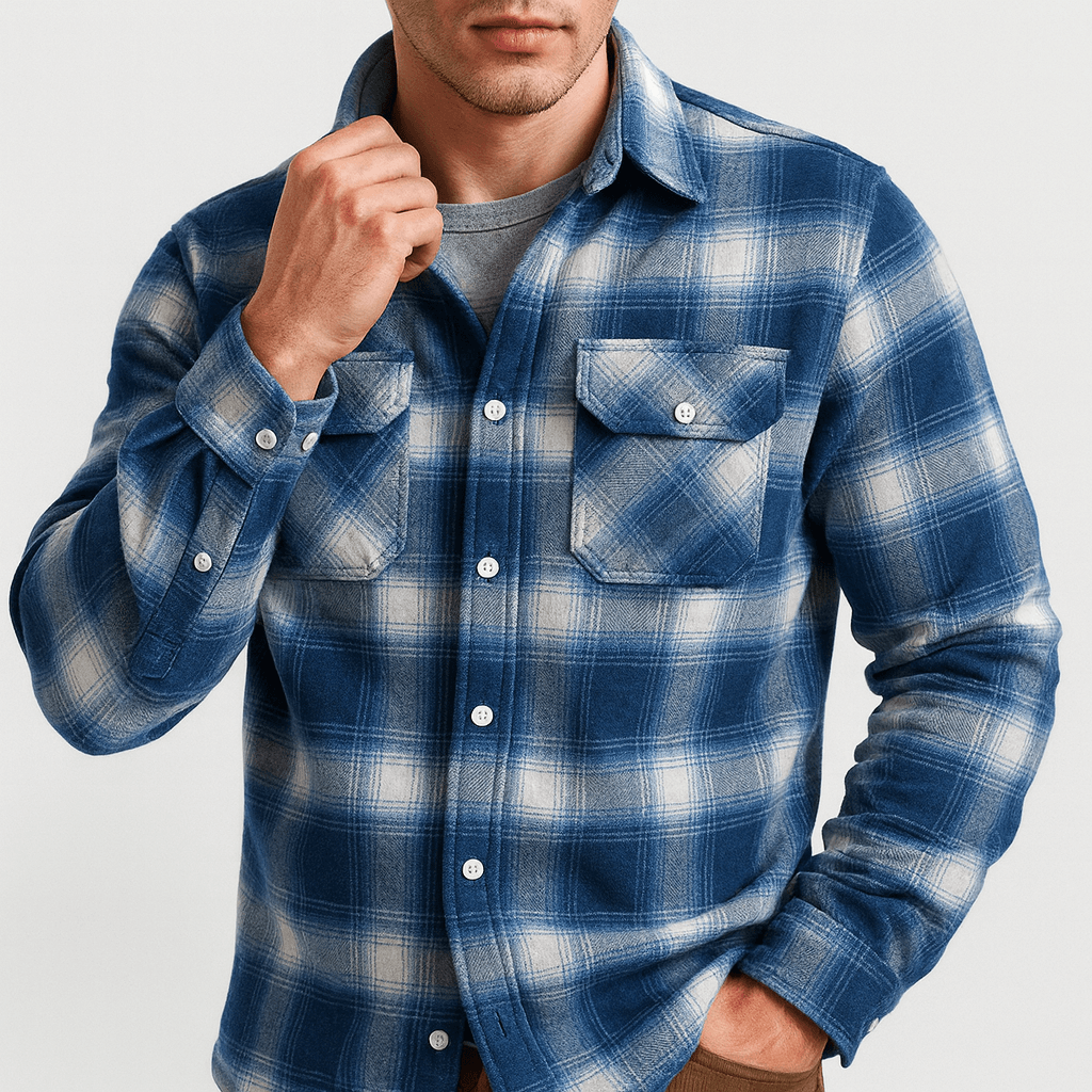 SMITH | Checked Flannel Shirt Jacket