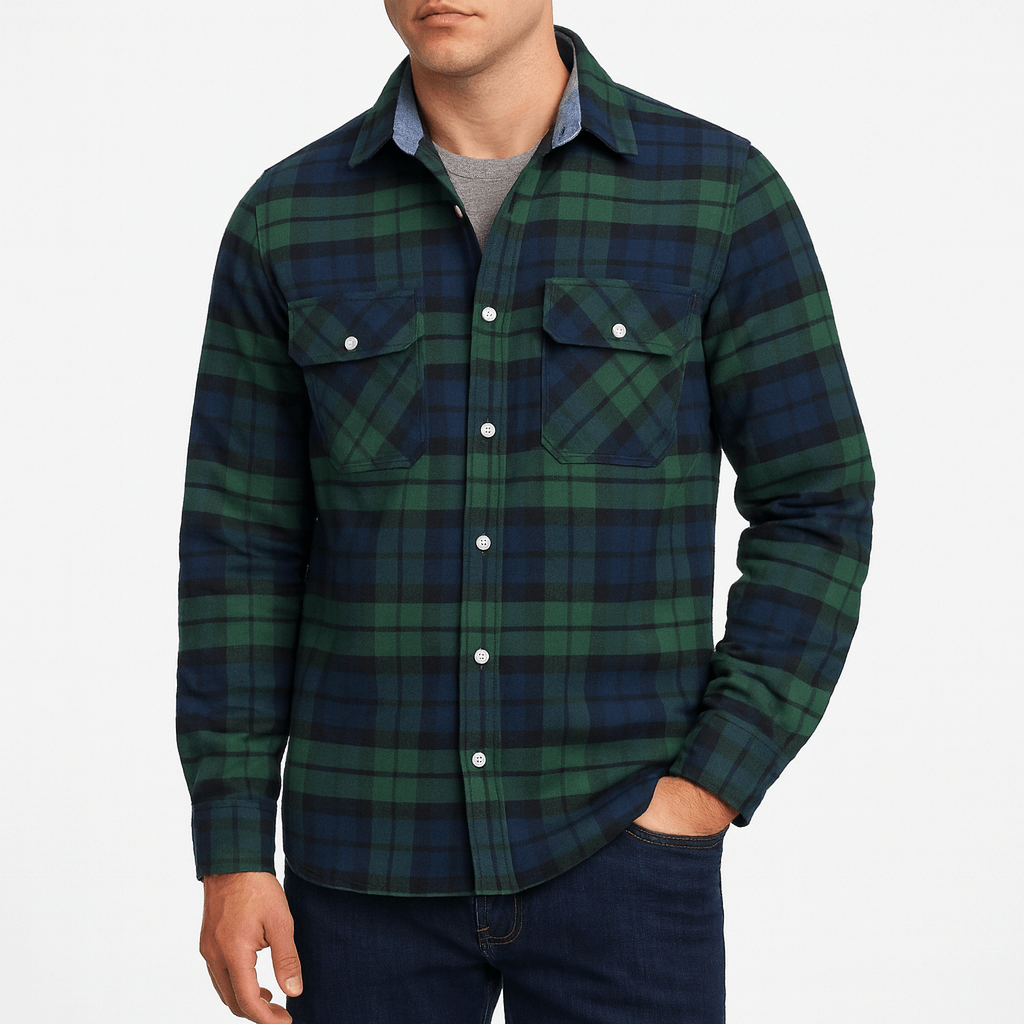 SMITH | Checked Flannel Shirt Jacket