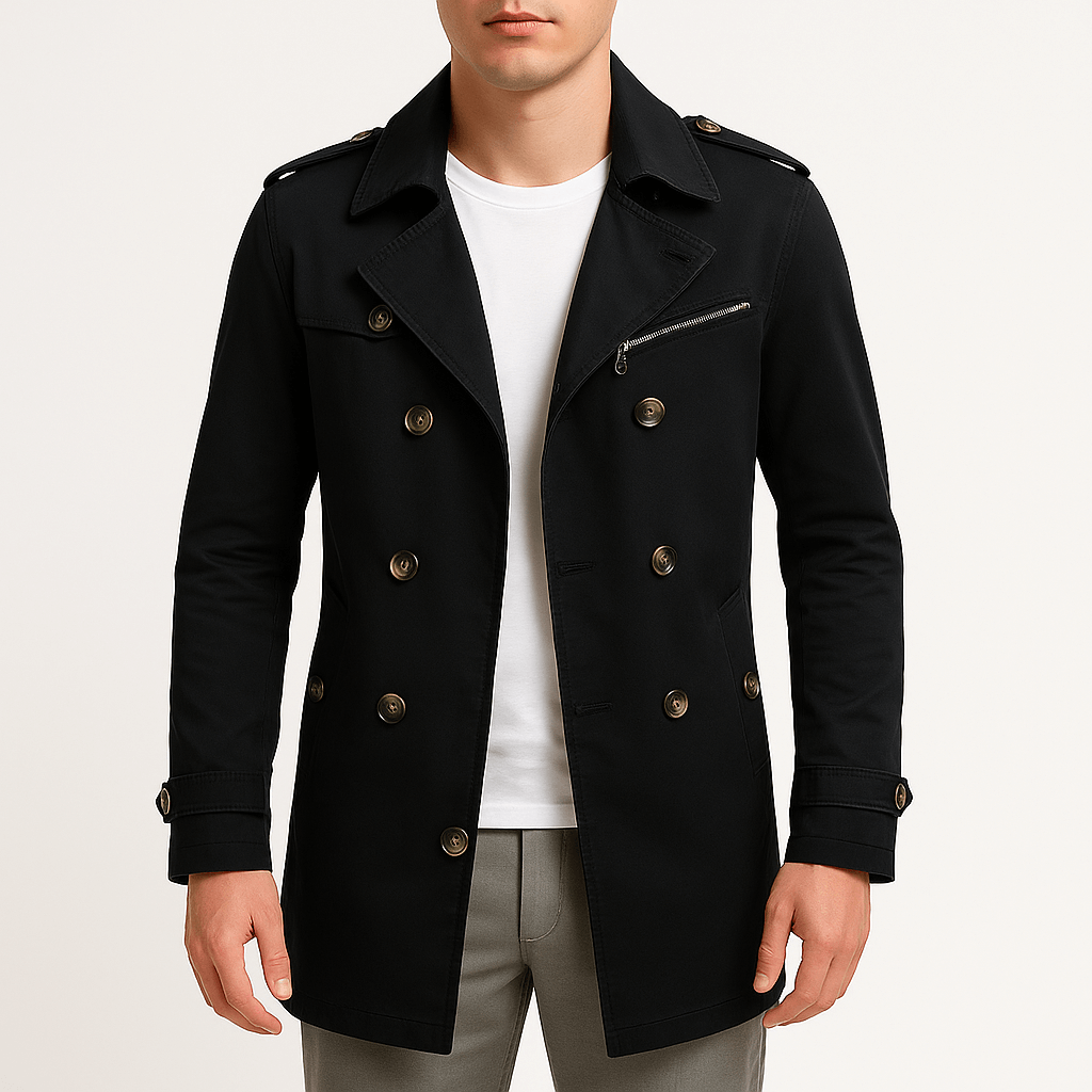 SMITH | Zip Pocket Winter Trench Coat