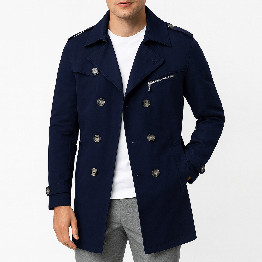 SMITH | Zip Pocket Winter Trench Coat