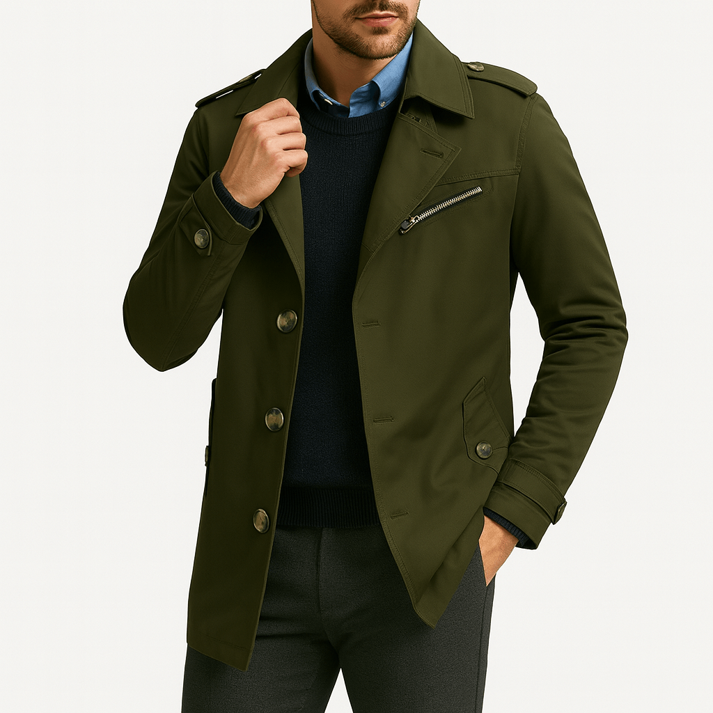 SMITH | Zip Pocket Winter Trench Coat