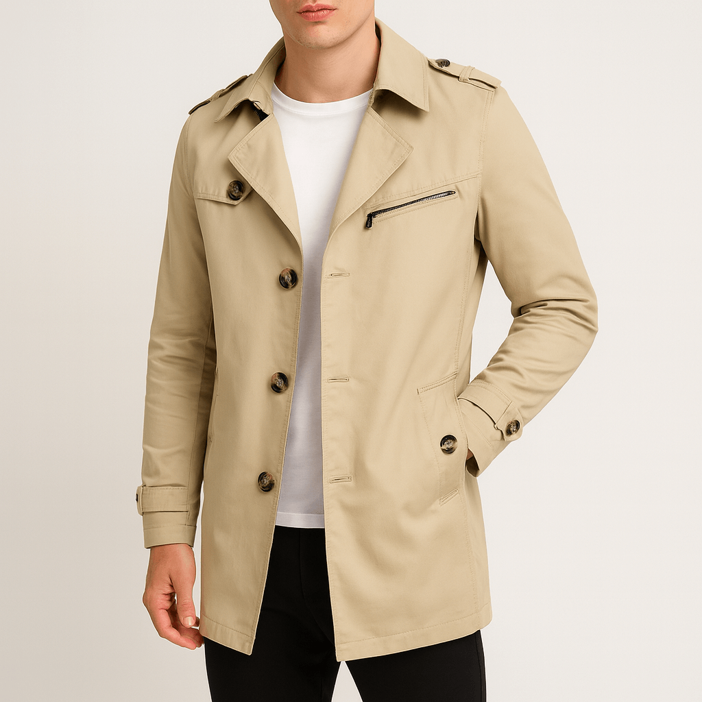 SMITH | Zip Pocket Winter Trench Coat