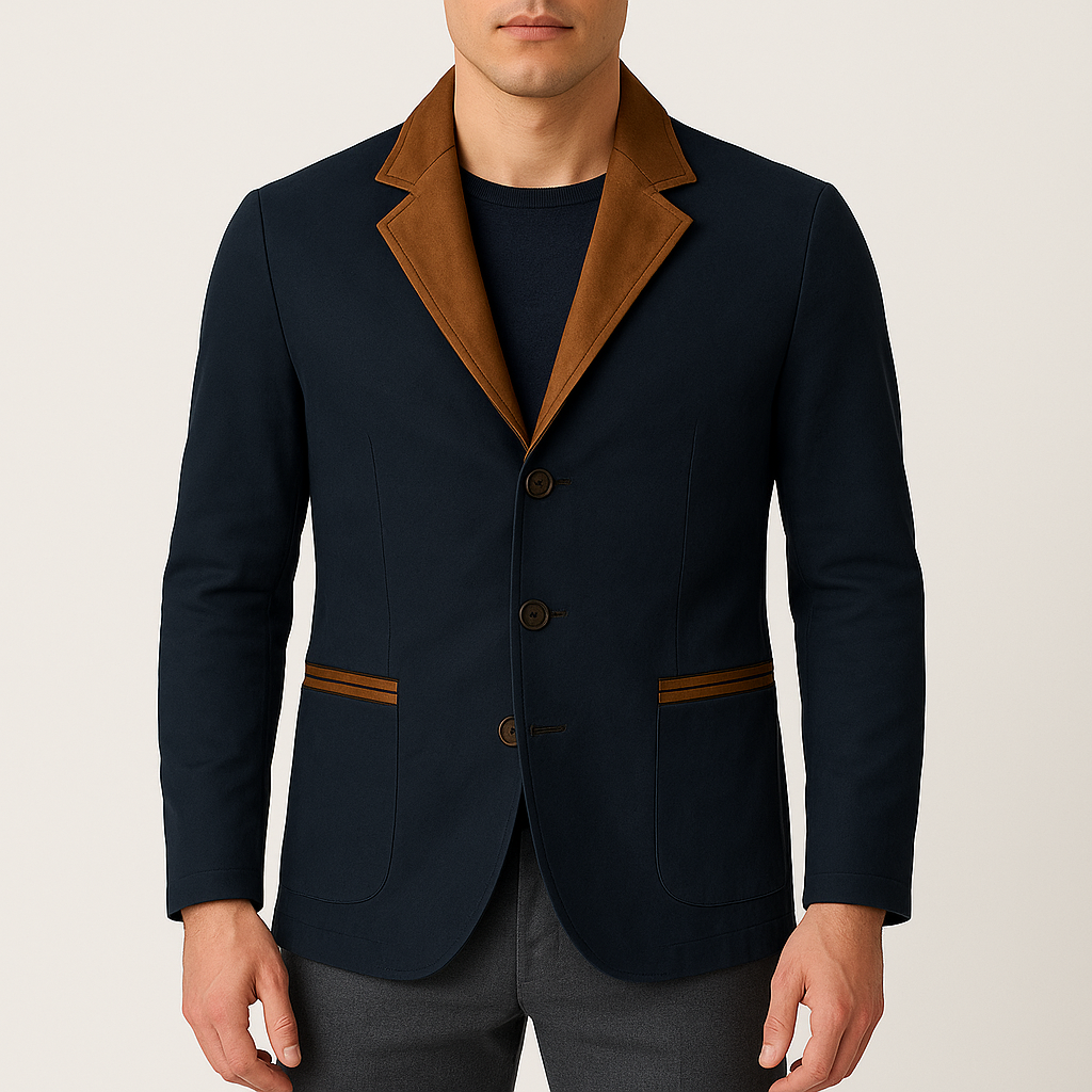 Smith | Suede Jacket with Leather Trim