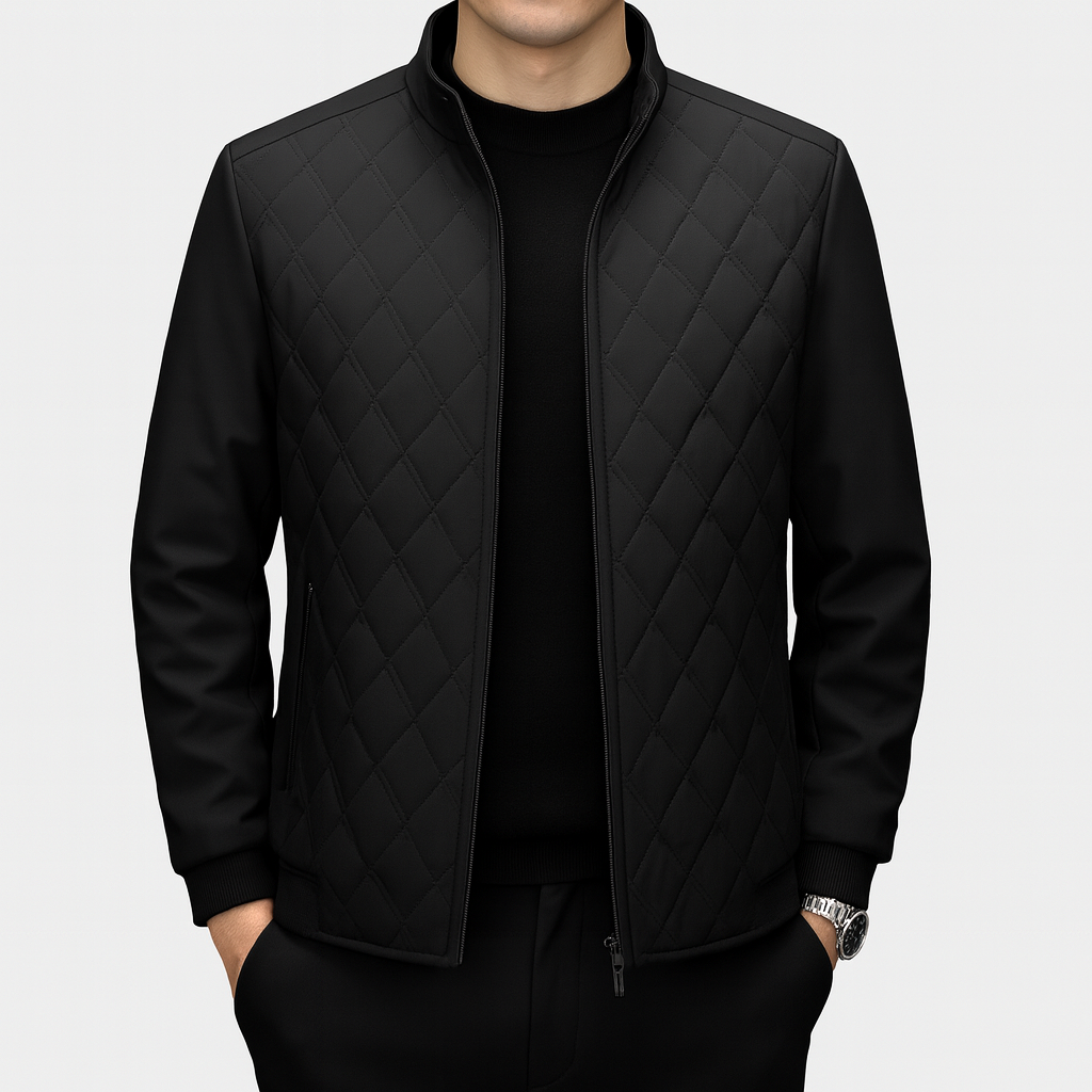Smith | Diamond Quilted Bomber Jacket