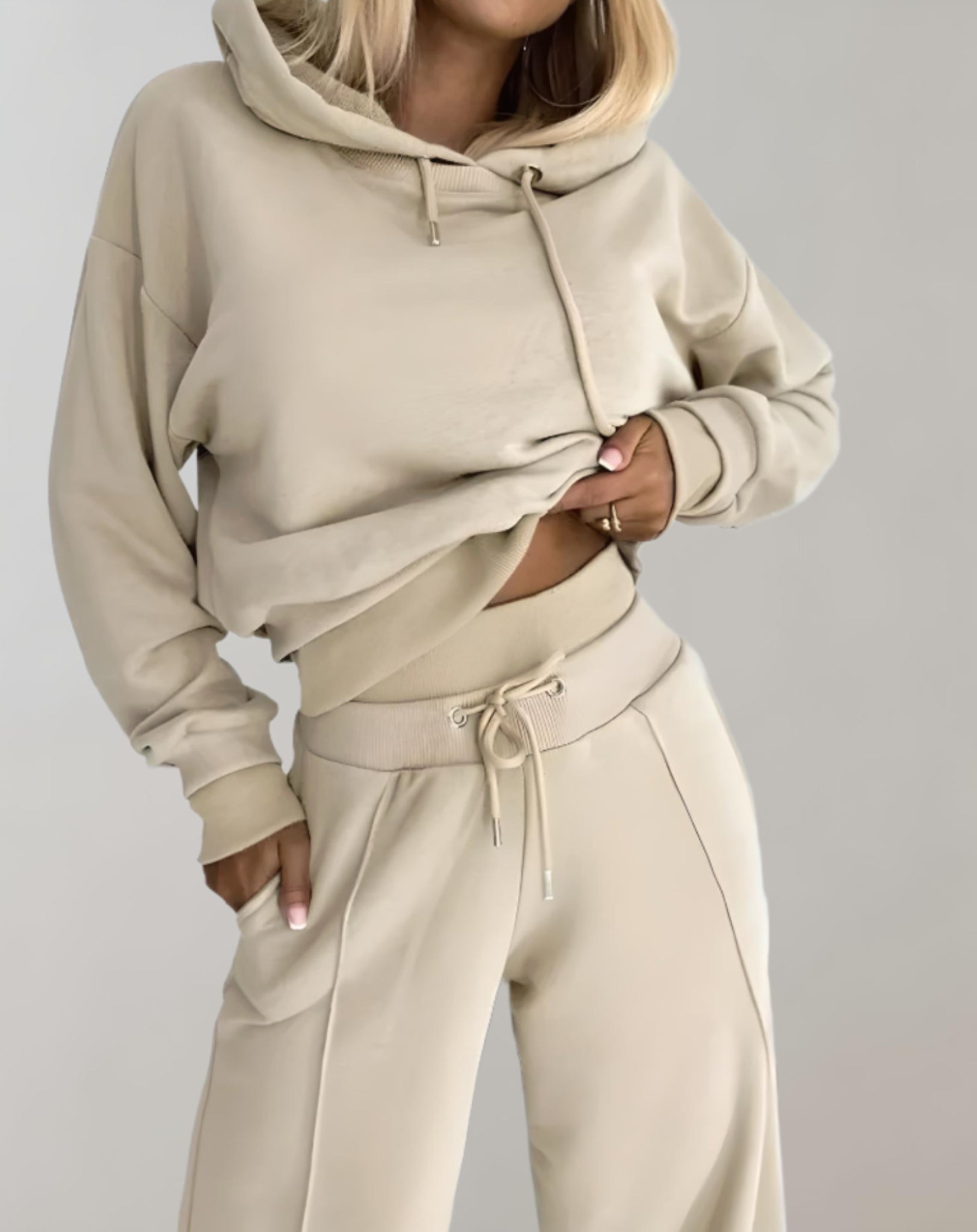 Women’s Casual Hoodie Tracksuit Set Relaxed Everyday Fit