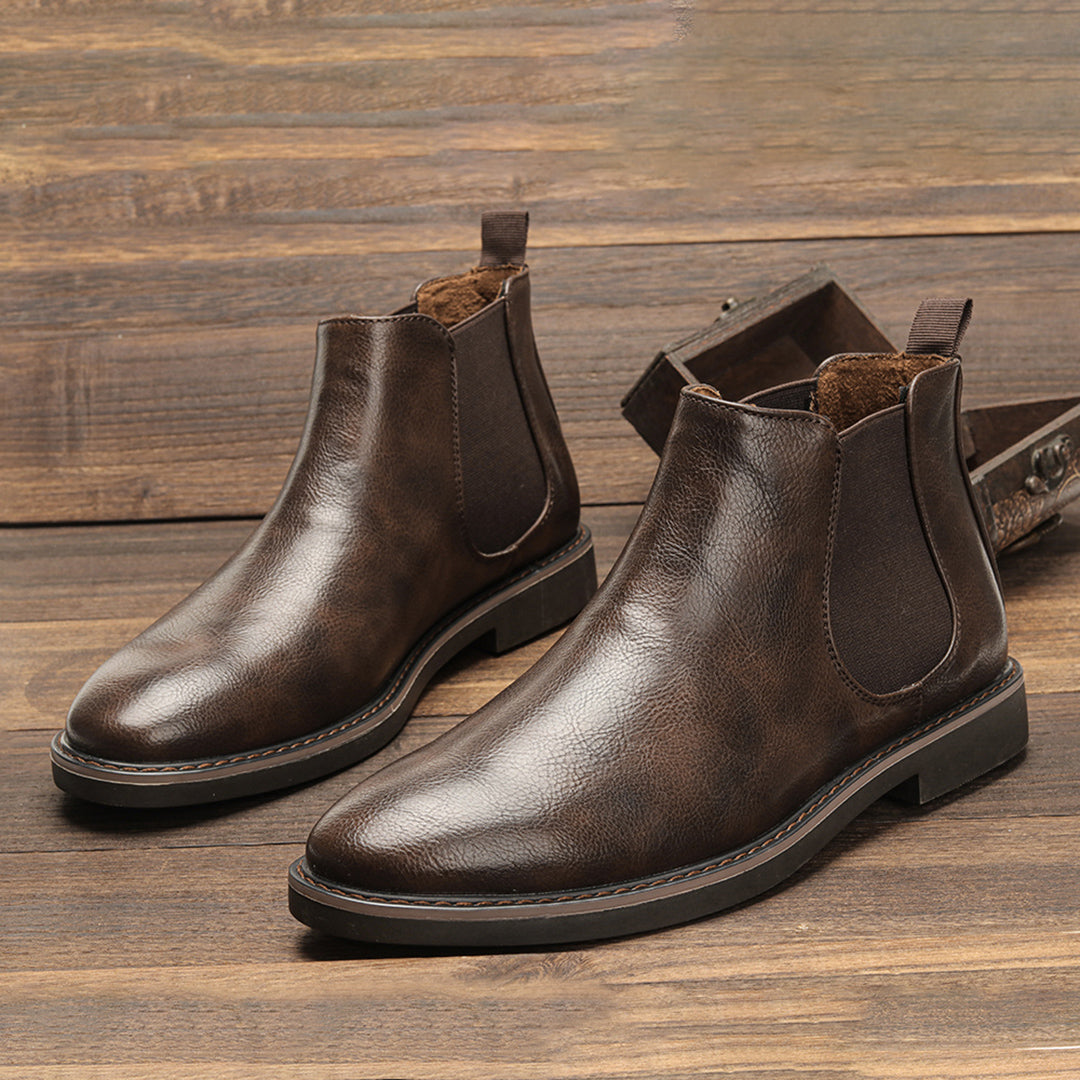 Men’s Stylish Durable Everyday Chelsea Boots with Elastic Side Panels