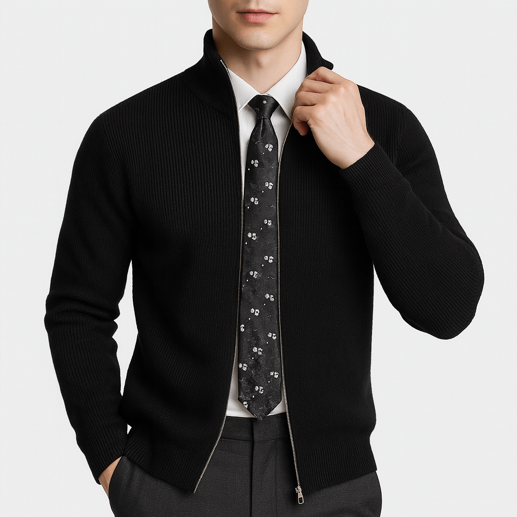 Smith | Knitted Zip Sweater