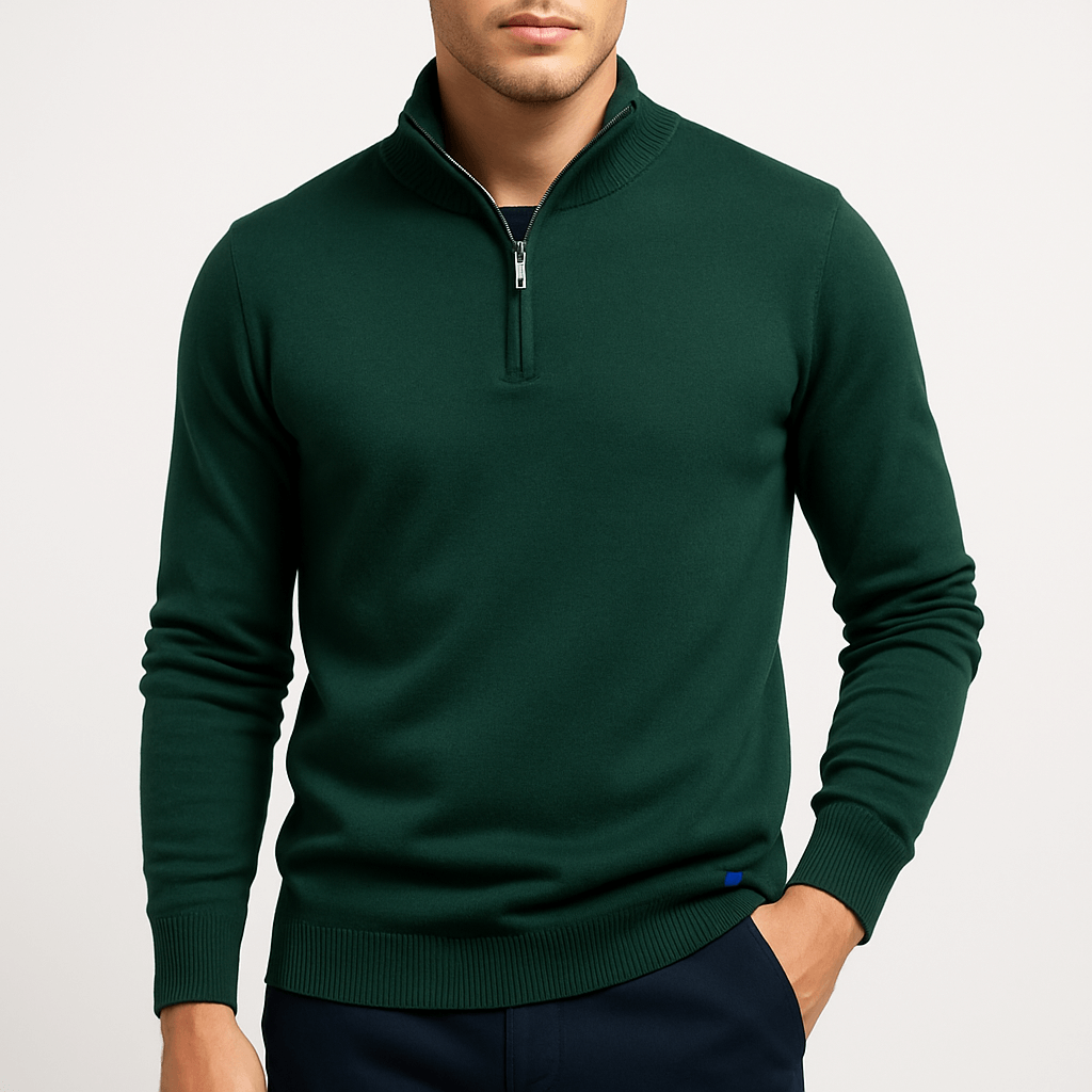 Smith | Quarter-Zip Fitted Sweater