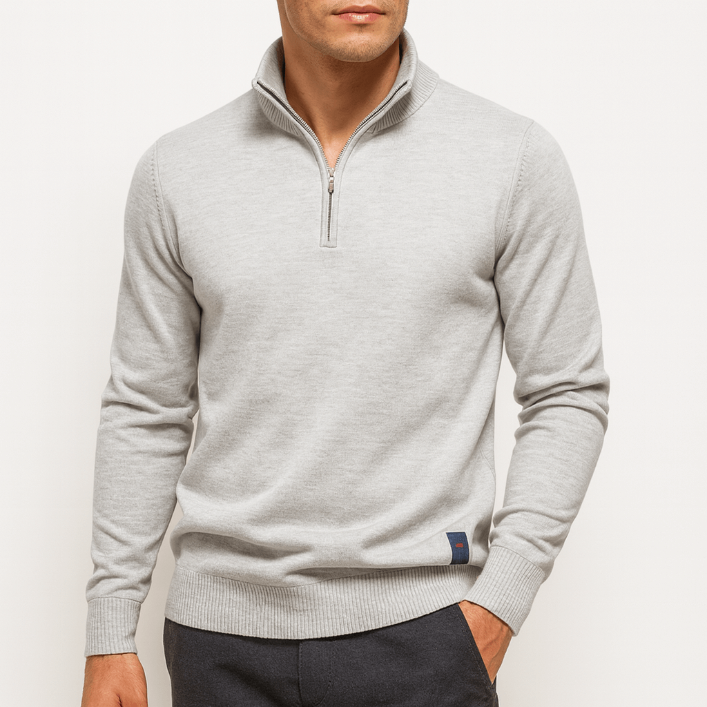 Smith | Quarter-Zip Fitted Sweater