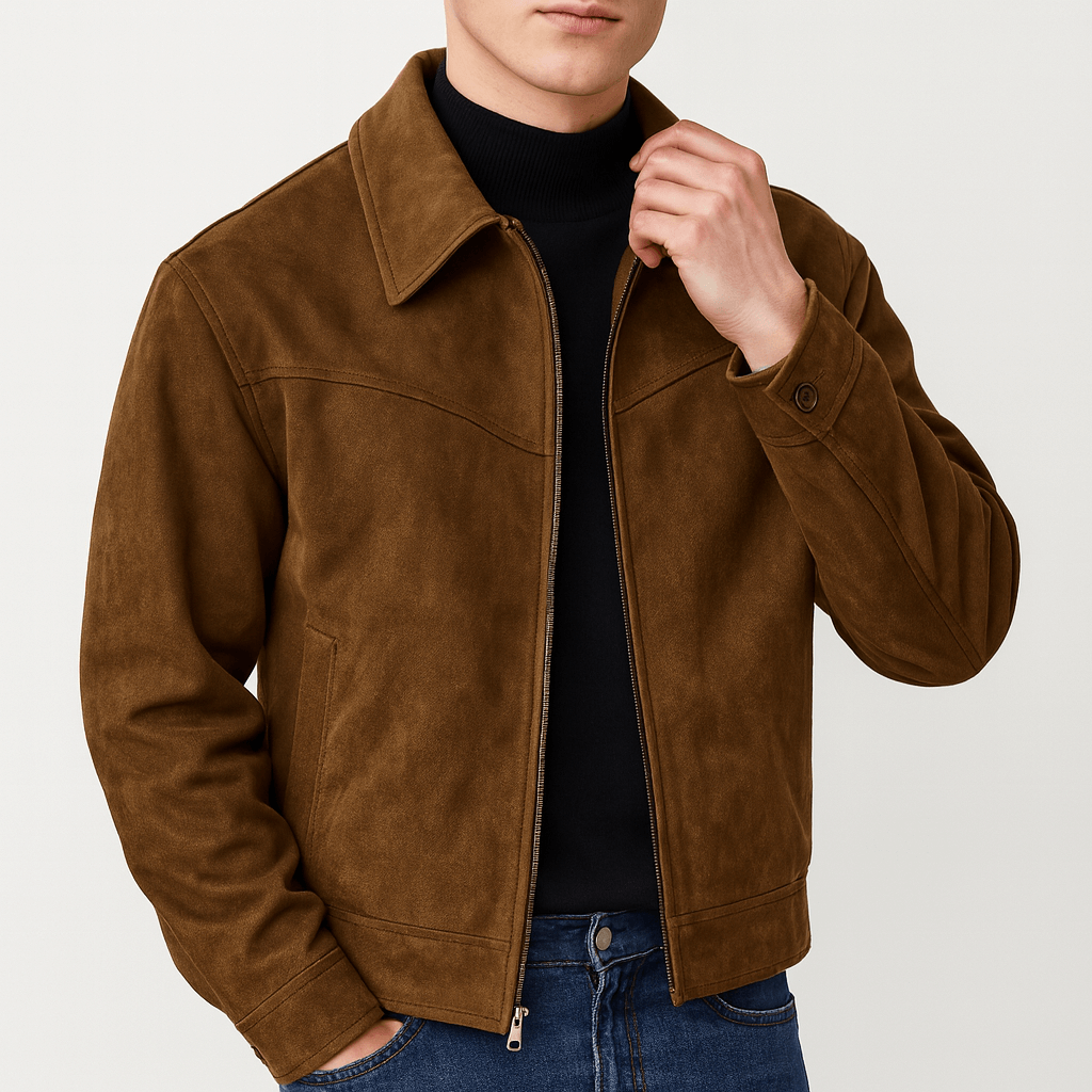 Smith | Suede Bomber Jacket