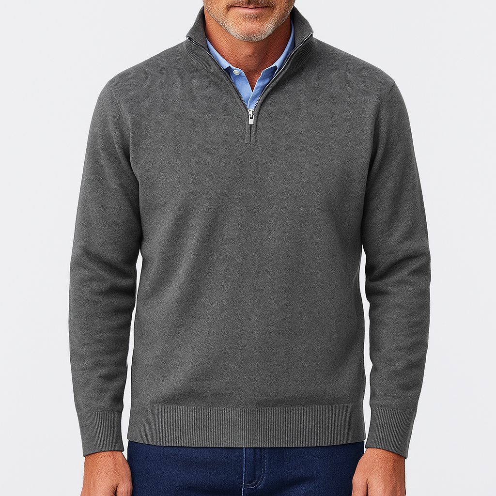 Smith | Zip Collar Knit Sweater